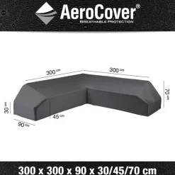 Hoes lounge met platform 300x300x90xh30/45/70cm|ohgreen Hot