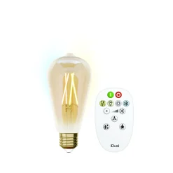 Idual filament bulb st64 e27 ambergoud + remote|ohgreen Outlet