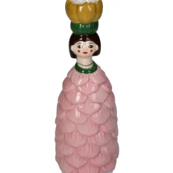 Kaarsenhouder bloemenmeisje roze|ohgreen Online