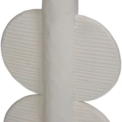 Kandelaar poly ivoor 11x9x22cm|ohgreen Clearance