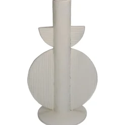 Kandelaar poly ivoor 13x9x22cm|ohgreen Best