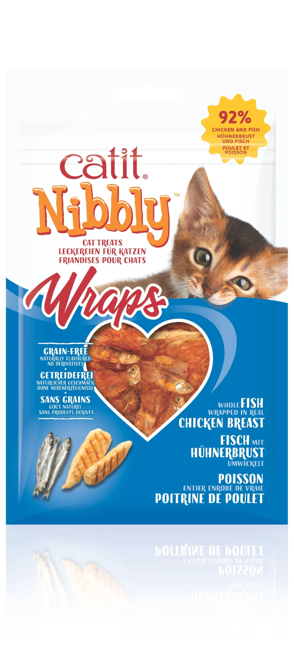 Kattensnack nibbly wraps kip & vis 30g|ohgreen Discount