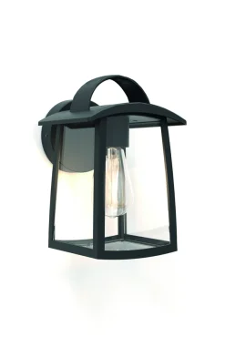 Kelsey wandlamp - helder glas mat zwart e27 40w|ohgreen Online
