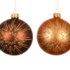 Kerstbal glas mat glinsterende ster|ohgreen Outlet