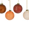Kerstbal glas transparant met glitters|ohgreen Hot