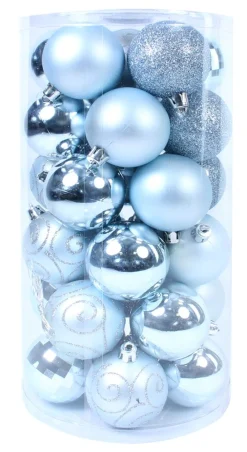 Kerstbal lichtblauw (30sts)|ohgreen Discount