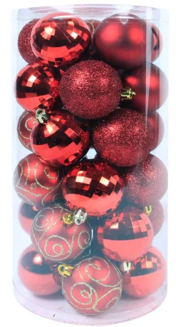 Kerstbal wijnrood (30sts)|ohgreen Sale