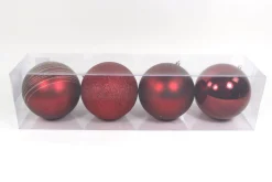 Kerstbal wijnrood (4sts)|ohgreen Outlet