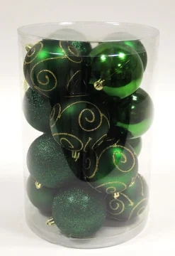 Kerstbal woudgroen (16sts)|ohgreen Hot