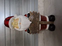 Kerstman Welcome bordje met lichtjes|ohgreen Hot