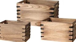 kistenset in paulownia hout 3 delig|ohgreen Hot