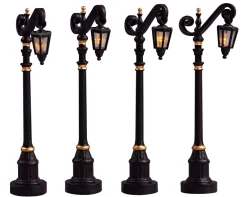 Koloniale straatlantaarn, set van 4, zonder (4,5v)|ohgreen Sale