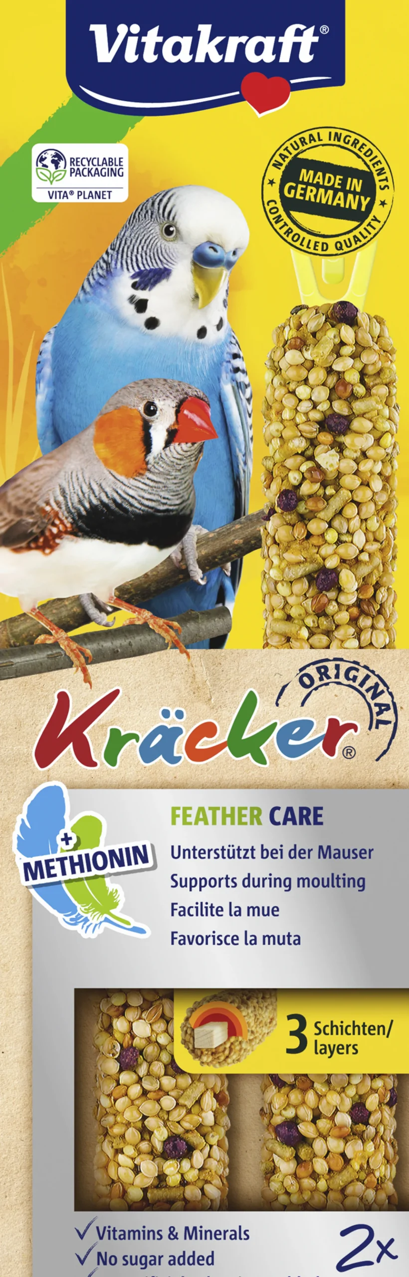 Kräcker® feather care| 2stuks| parkieten|ohgreen Discount