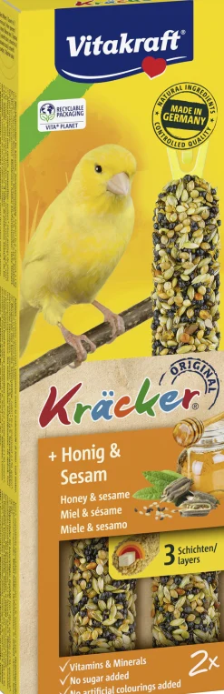 Kräcker® honing & sesam| 2stuks| kanaries|ohgreen New