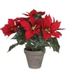 Kunststof poinsettia in pot|ohgreen