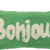 Kussen bonjour getuft katoen groen/wit|ohgreen Hot