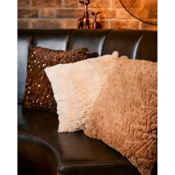 Kussen polyester vierkant borduurwerk, pailletten|ohgreen New