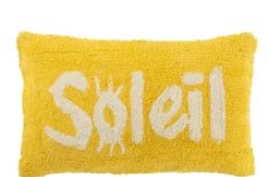 Kussen soleil getuft katoen geel/wit|ohgreen Sale