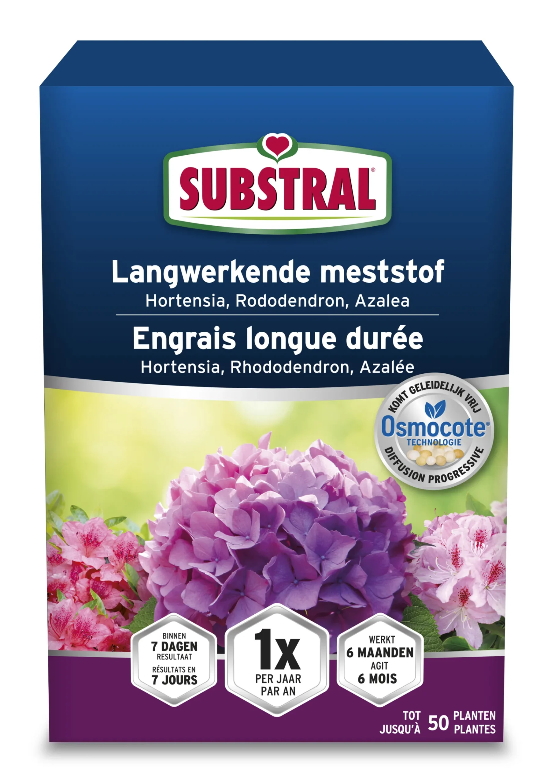 Langwerkende meststof voor Hortensia, Rhododendron en Azalea Osmocote 750g|ohgreen