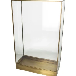 Lantaarn messing goud 34x15x55cm|ohgreen