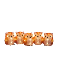 Lichtsnoer 5 acryl uilen 5m 40led warmwit voor buiten|ohgreen Sale