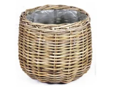 Mand rond grijs D38H33CM|ohgreen Outlet