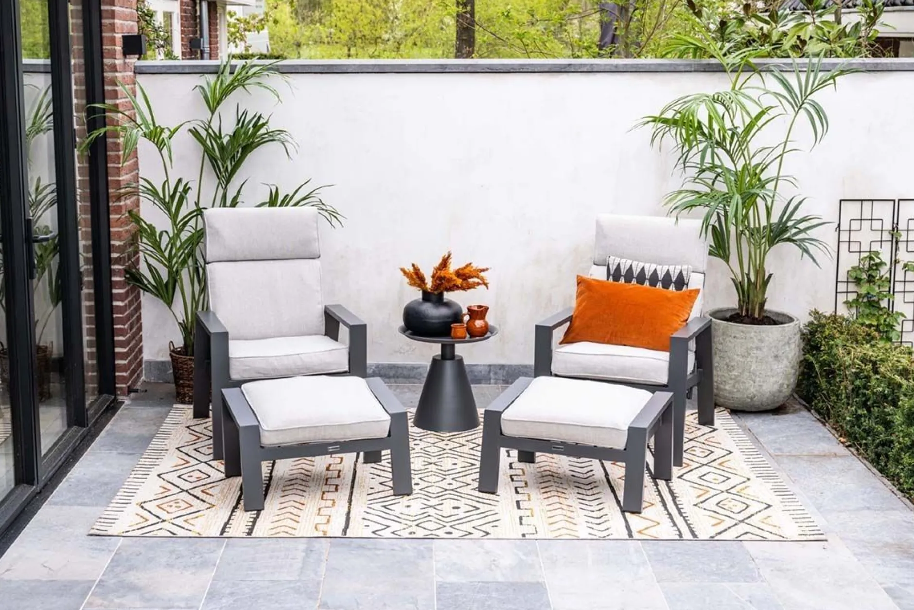 Max verstelbare relaxfauteuil met voetenbank|ohgreen New