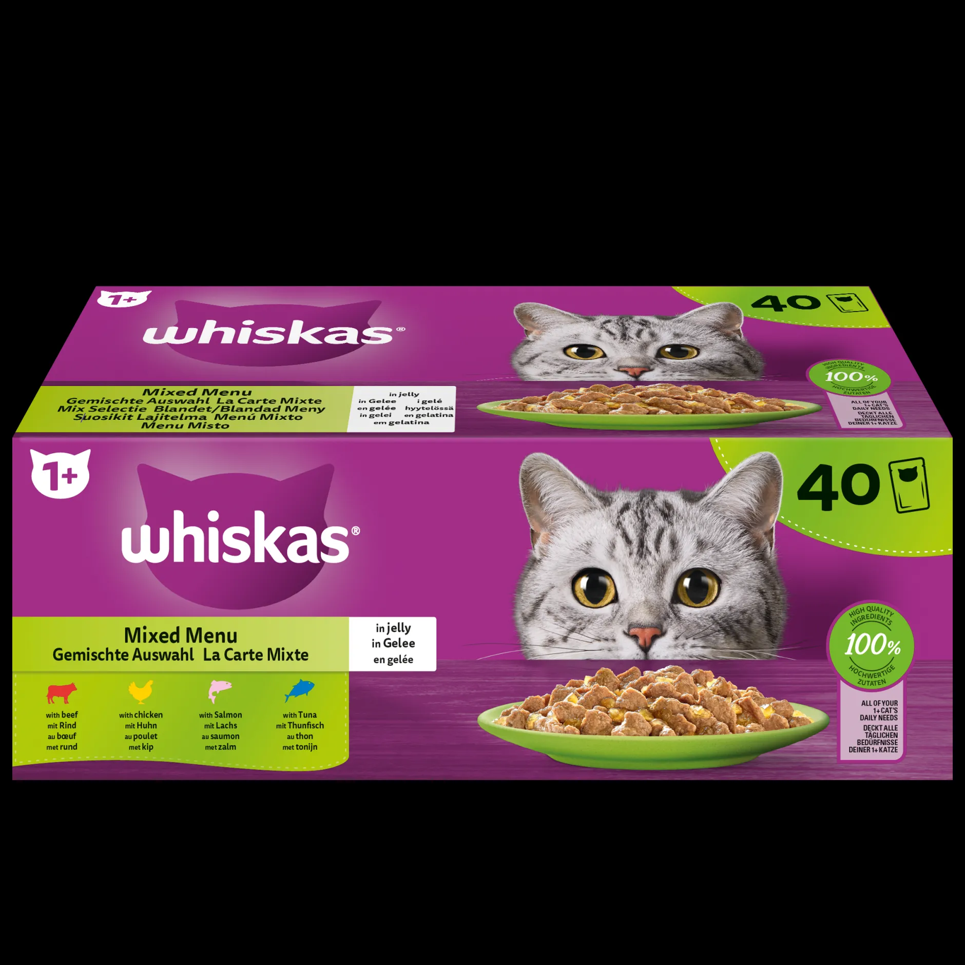 Mixed Menu Nat kattenvoer in gelei - 40x85g|ohgreen Clearance