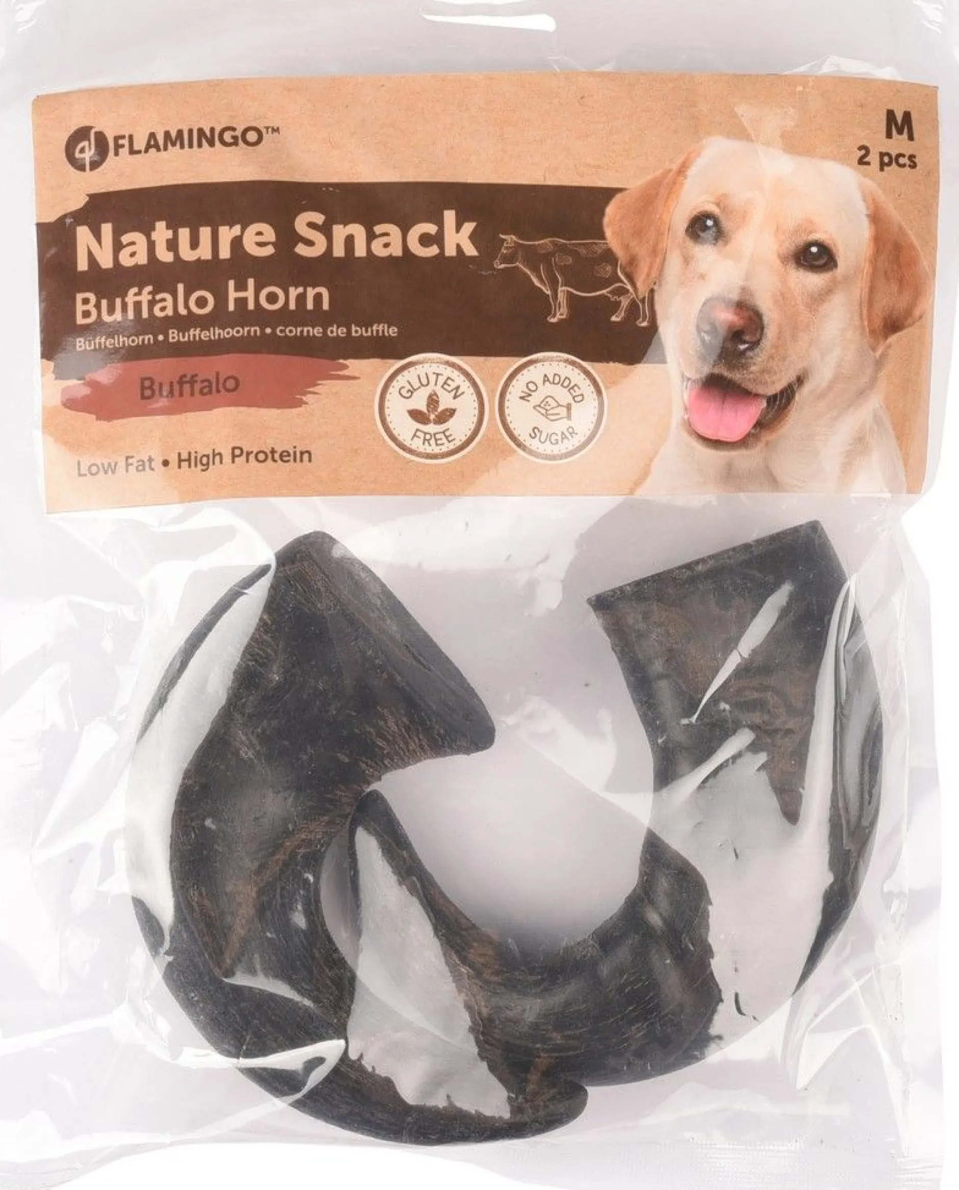 Nature snack hoorn medium 2stuks|ohgreen