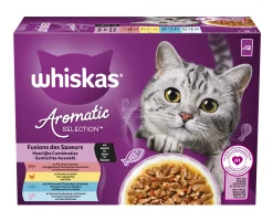 Natvoer voor katten |whiskas aromatic fusion selection 12x85g|ohgreen New