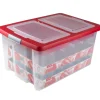 Nesta kerst box 51l met trays voor 40 kerstballen tr rood|ohgreen Discount
