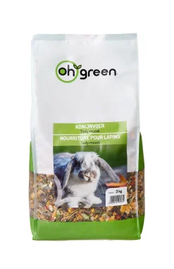 Oh'green konijn muesli 3kg|ohgreen Hot