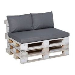 Palletkussen outdoor 120x80cm oxford grey|ohgreen Outlet