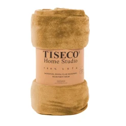 Plaid cosy microflanel 130x160cm, indian tan|ohgreen Clearance