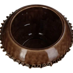 Planter fijn aardewerk bruin 31.5x31.5x20cm|ohgreen Online