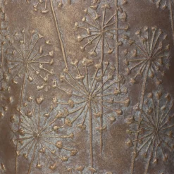 Planter paardebloem beton goud 18x18x30cm|ohgreen