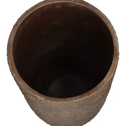 Planter paardebloem beton goud 21x21x40cm|ohgreen Best