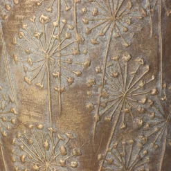 Planter paardebloem beton goud 21x21x40cm|ohgreen Best