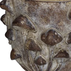 Planter paddestoel beton bruin 18.5x18.5x14.5cm|ohgreen