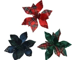 Poinsettia polyester fluweel|ohgreen Sale