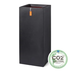 Pot rechthoek 36x36x79 zwart|ohgreen Hot