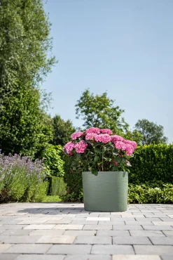 Pot Respect met reservoir30x30h27 groen-grijs|ohgreen