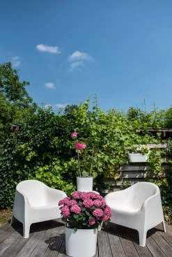 Pot Respect xl met reservoir 80x38h30 wit|ohgreen New