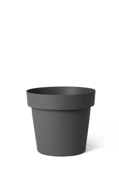 Pot rond happy 20 cm antraciet|ohgreen New