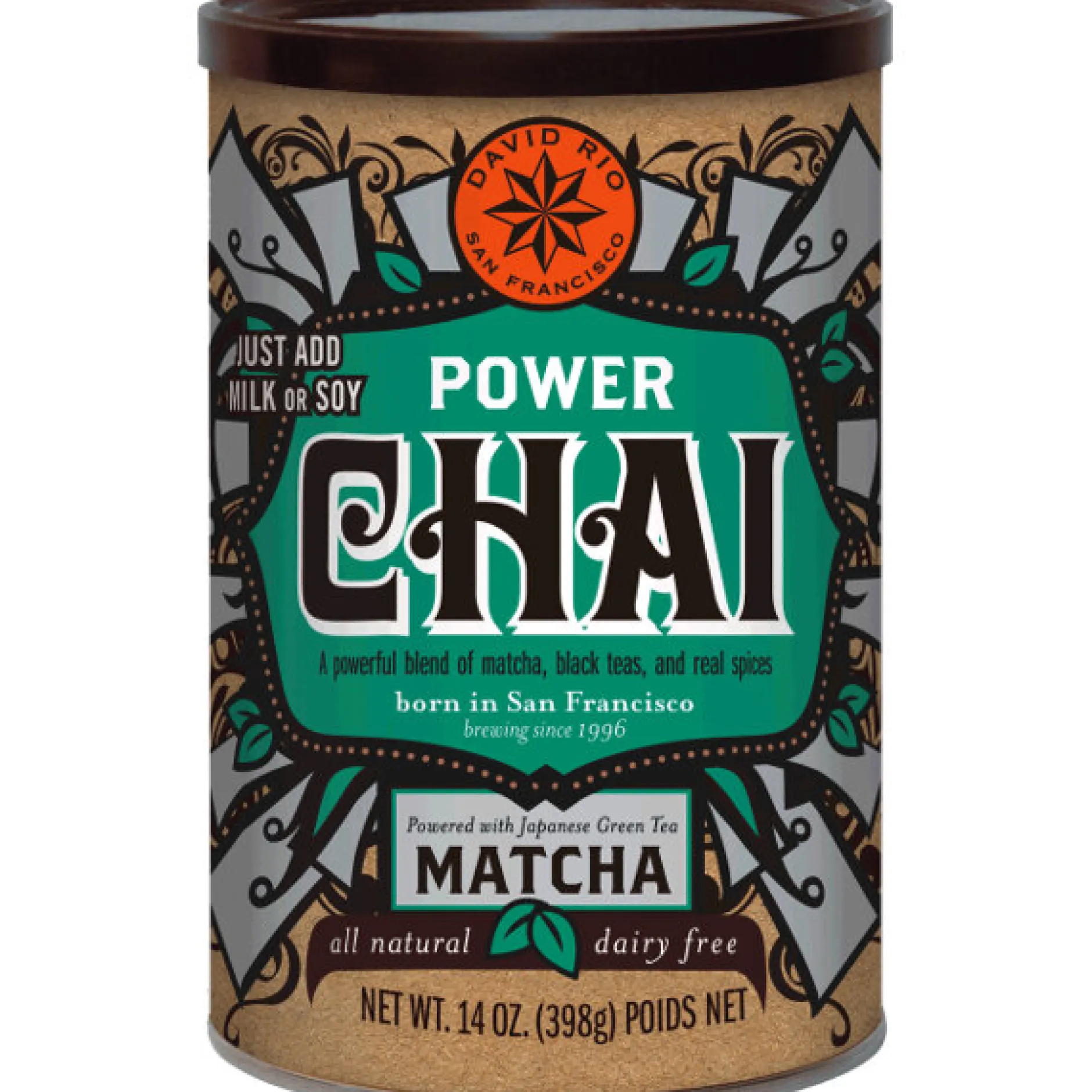 Power chai with matcha (glutenvrij-vegan) 398g|ohgreen Hot