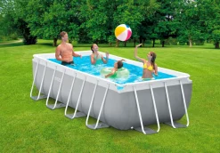 Prism rectangular frame pool set 400x200x100cm|ohgreen Discount