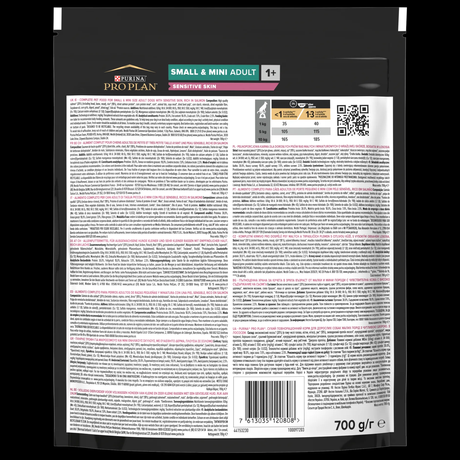 Pro plan sensitive skin hondenvoeding brokjes adult small & mini zalm 700g|ohgreen Discount