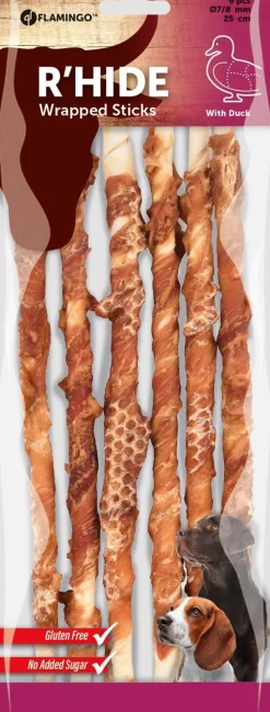 R'hide duck wrapped stick 7/8mm 25cm 6st 130gr|ohgreen Sale