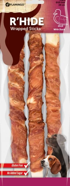 R'hide staaf met eend 20mm 28cm 3st 280g|ohgreen New