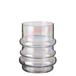 Riga vaas glas parelmoer - h22xd18cm|ohgreen